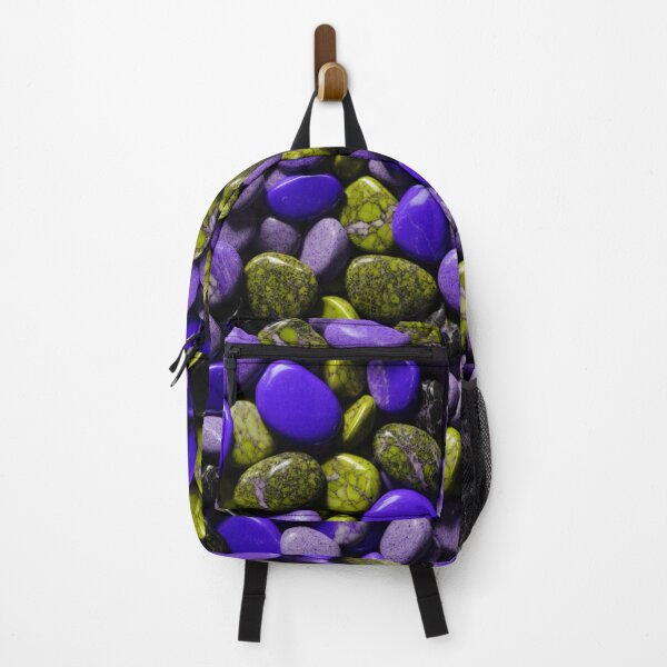 Item preview, Beautiful Smooth Colorful Pebbles Pattern - Blue Yellow Black Marbles designed and sold by Moonsiess.