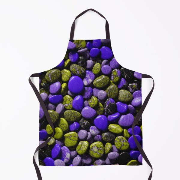 Item preview, Beautiful Smooth Colorful Pebbles Pattern - Blue Yellow Black Marbles designed and sold by Moonsiess.