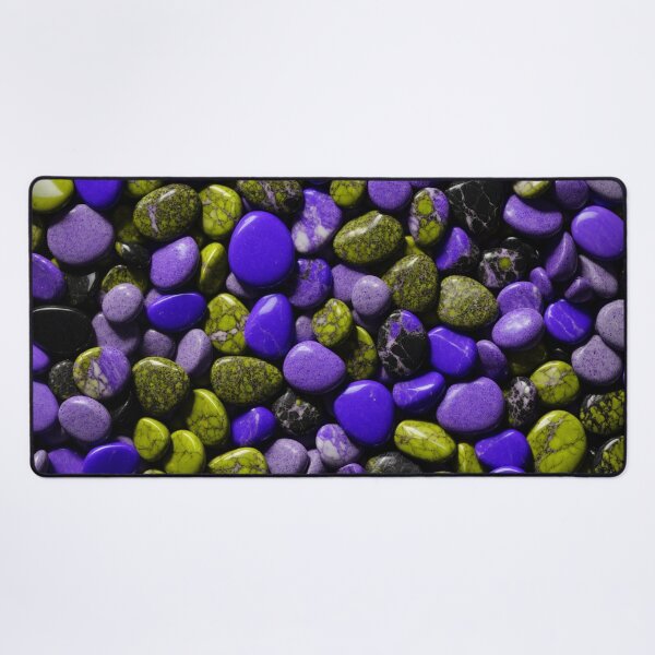 Item preview, Beautiful Smooth Colorful Pebbles Pattern - Blue Yellow Black Marbles designed and sold by Moonsiess.