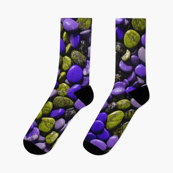 Item preview, Beautiful Smooth Colorful Pebbles Pattern - Blue Yellow Black Marbles designed and sold by Moonsiess.