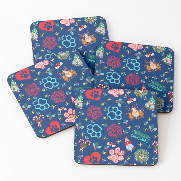 Item preview, Christmas Dog Pattern designed and sold by Wolfheartart.