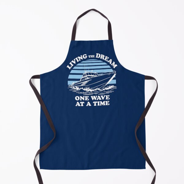 Item preview, Living The Dream One Wave At A Time - Inspirational Quote For Boat Owners designed and sold by TMBTM.