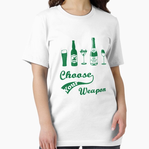 Item preview, Funny Green Drinking Choose Your Weapon designed and sold by PopArtdom.