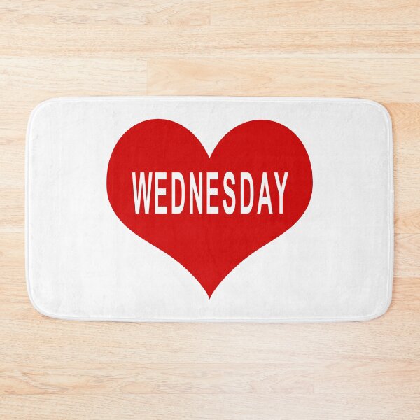 Item preview, WEDNESDAY Red Love Heart designed and sold by usernamenaijan.