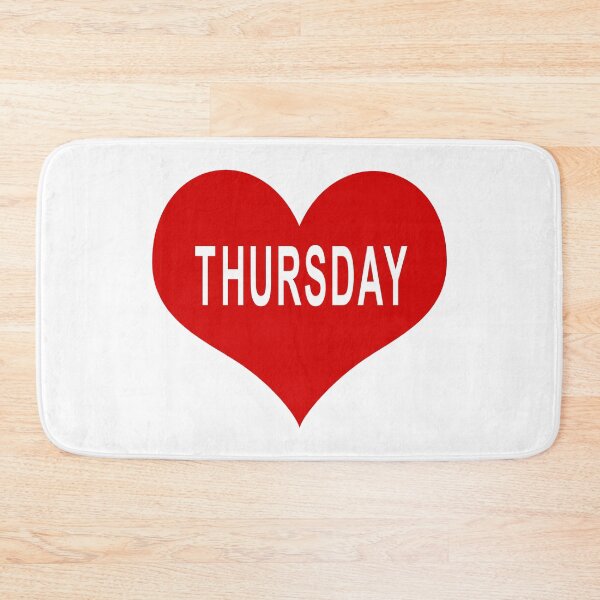 Item preview, THURSDAY Red Love Heart designed and sold by usernamenaijan.
