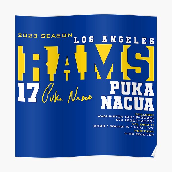 Los Angeles Rams Football Poster, LA Rams Artwork, Los Angeles Rams in –  McQDesign