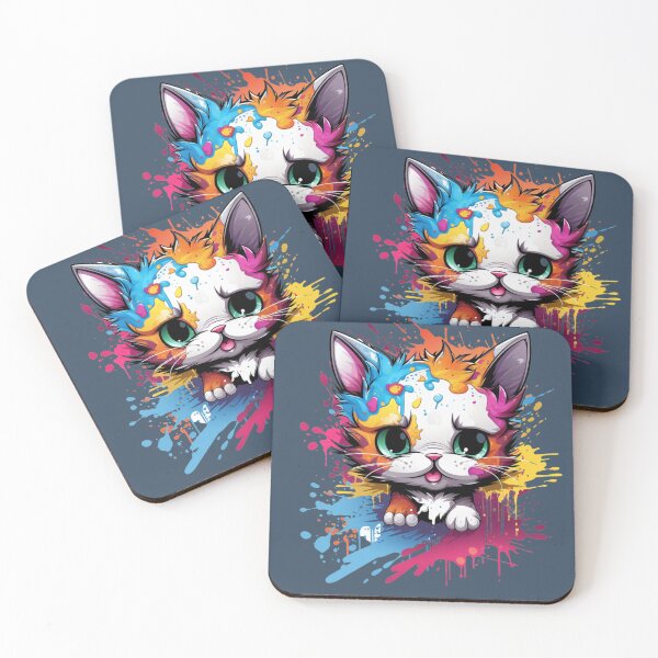 Item preview, Graffiti Splash Art Kitten designed and sold by Ellimade.