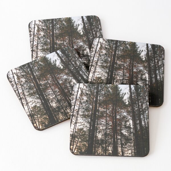 Item preview, Trees in the pine forest in autumn. Nature. designed and sold by LiubovAvdeeva.