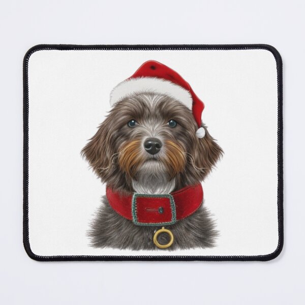 Item preview, dark Brown Santa dog. Merry Christmas designed and sold by Debsgiftware .