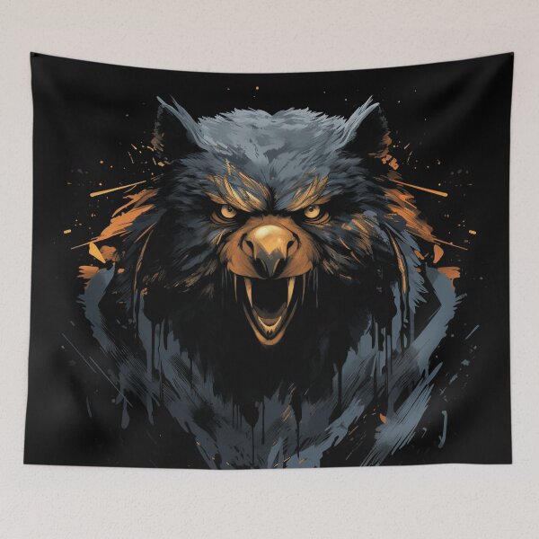 Item preview, A Vintage Street Art Owl Bear - RPG Monster designed and sold by GVRDesign.