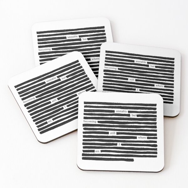 Item preview, Still Where I Am Blackout Poem designed and sold by lidiasarmientoa.