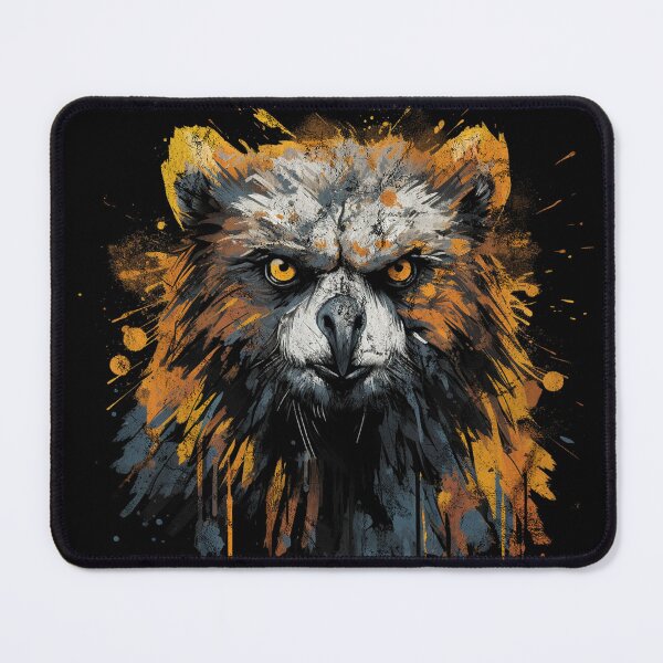 Item preview, A Vintage Distressed Street Art Owl Bear - RPG Monster designed and sold by GVRDesign.