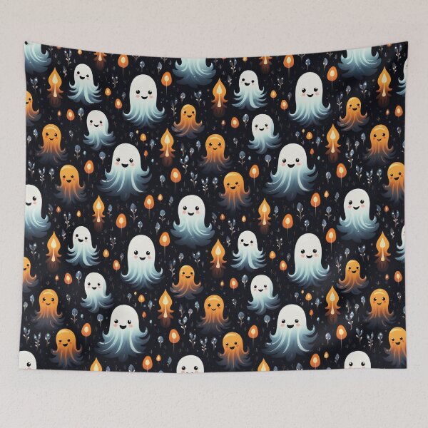 Item preview, Ethereal Echoes: Boo-tiful Ghosts Pattern designed and sold by KaleidoKiosk.