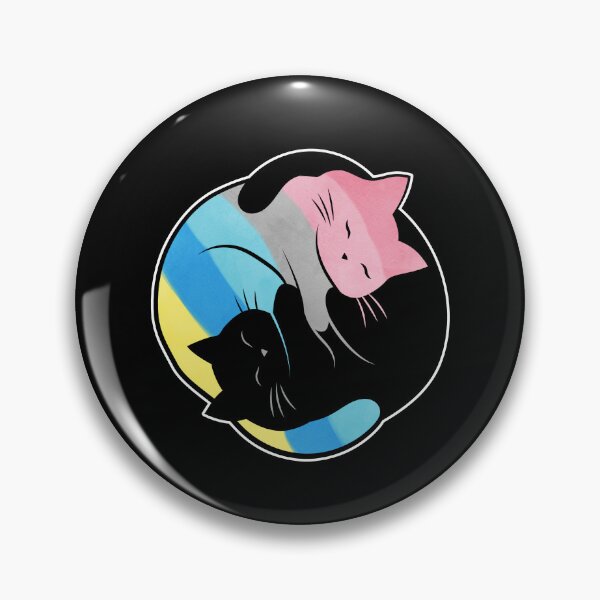 Item preview, Genderflux Yin Yang Cat LGBT Pride Flag designed and sold by Clara Hollins.