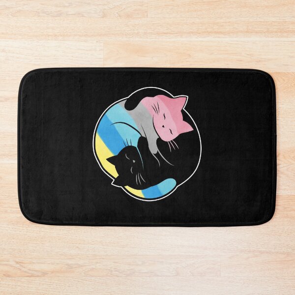 Item preview, Genderflux Yin Yang Cat LGBT Pride Flag designed and sold by Clara Hollins.