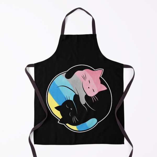 Item preview, Genderflux Yin Yang Cat LGBT Pride Flag designed and sold by Clara Hollins.