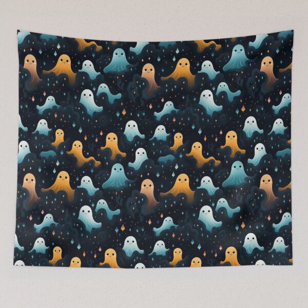 Item preview, Ethereal Echoes: Boo-tiful Ghosts Pattern designed and sold by KaleidoKiosk.