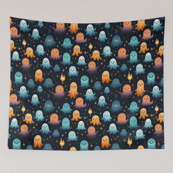 Item preview, Ethereal Echoes: Boo-tiful Ghosts Pattern designed and sold by KaleidoKiosk.