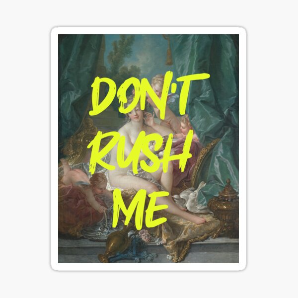 Item preview, Don't Rush Me Quirky Renaissance Painting designed and sold by SaratoninPrints.