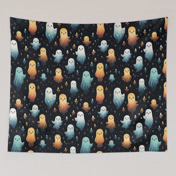 Item preview, Ethereal Echoes: Boo-tiful Ghosts Pattern designed and sold by KaleidoKiosk.