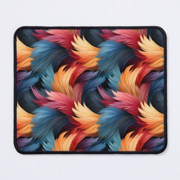Item preview, Multicolored feathers tile pattern designed and sold by Diala1984.