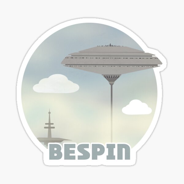 Aperçu de l'œuvre Affiche de voyage rétro Bespin créée et vendue par Studiomoriarty.