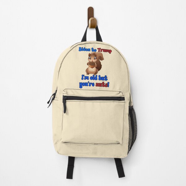 Item preview, Biden to Trump I'm old but you're nuts! Political satire with cute squirrel holding a nut. designed and sold by JoyOfHopeStore.