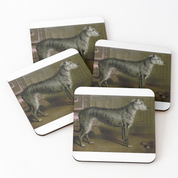 Item preview, Deerhound Vintage Dog Chromolithograph Vero Shaw Dog Lover Gift designed and sold by ElegantTeaTime.