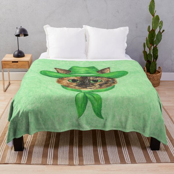 Item preview, Tilly the Cowgirl Tortie Cat designed and sold by AnyoneCanYeehaw.