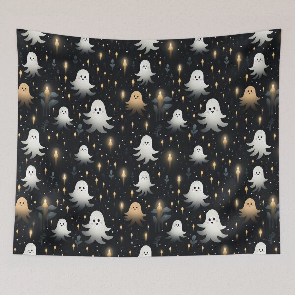 Item preview, Ethereal Echoes: Boo-tiful Ghosts Pattern designed and sold by KaleidoKiosk.