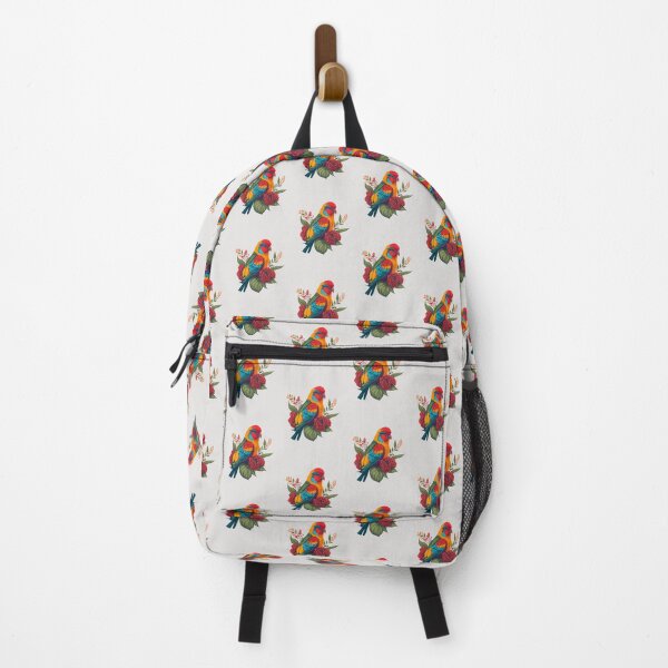 Item preview, Colorful Love Bird with blooming flowers designed and sold by davidbomel-Art.