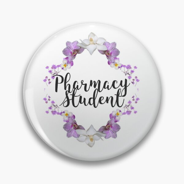 Item preview, Pharmacy Student Purple Floral Design designed and sold by PharmDLight.
