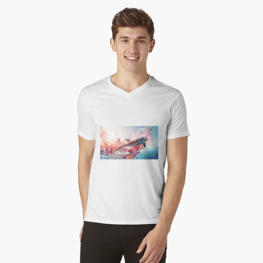 Item preview, V-Neck T-Shirt designed and sold by Dogs-x-Dragons.