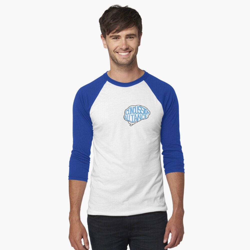 Item preview, Baseball ¾ Sleeve T-Shirt designed and sold by ConcussionAlly.