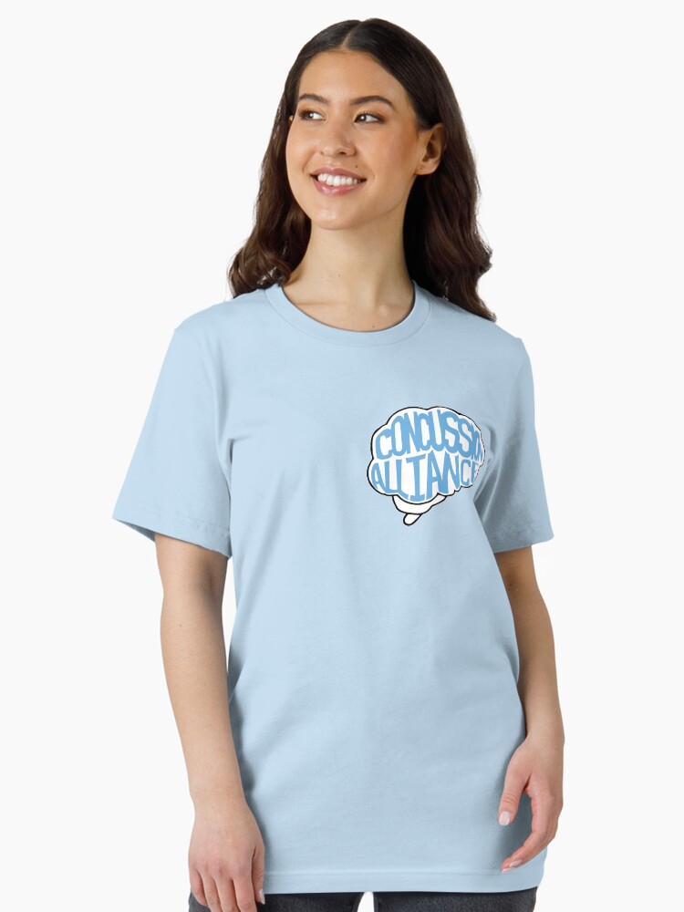 Thumbnail 2 of 7, Essential T-Shirt, Brain Artwork Concussion Awareness Logo designed and sold by ConcussionAlly.