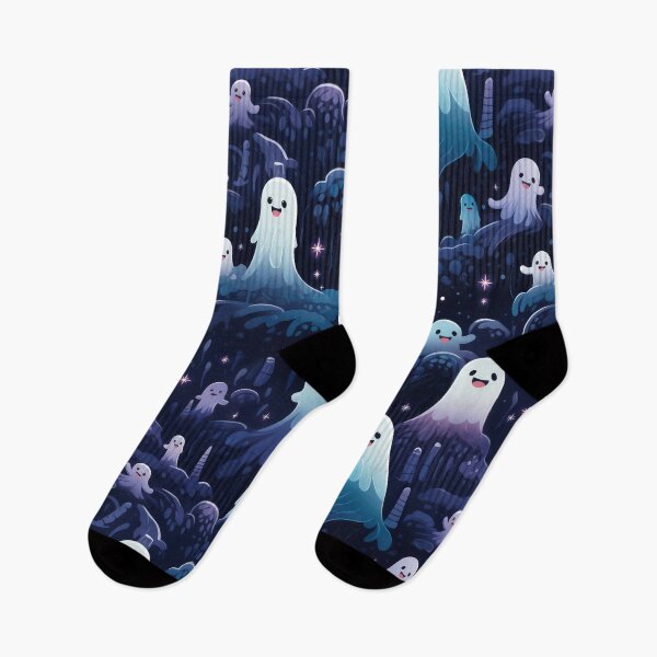 Item preview, Ethereal Echoes: Boo-tiful Ghosts Pattern designed and sold by KaleidoKiosk.