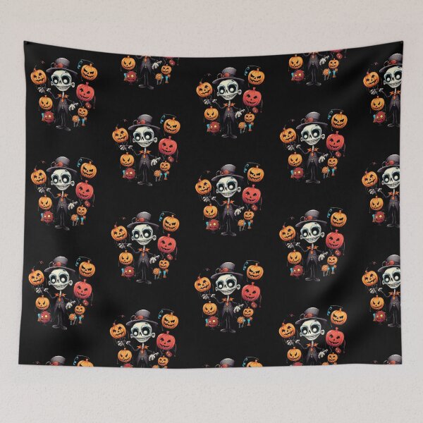 Item preview, halloween character with pumpkin ballons. Graphics for Halloween lovers. designed and sold by ArtFeverShop.