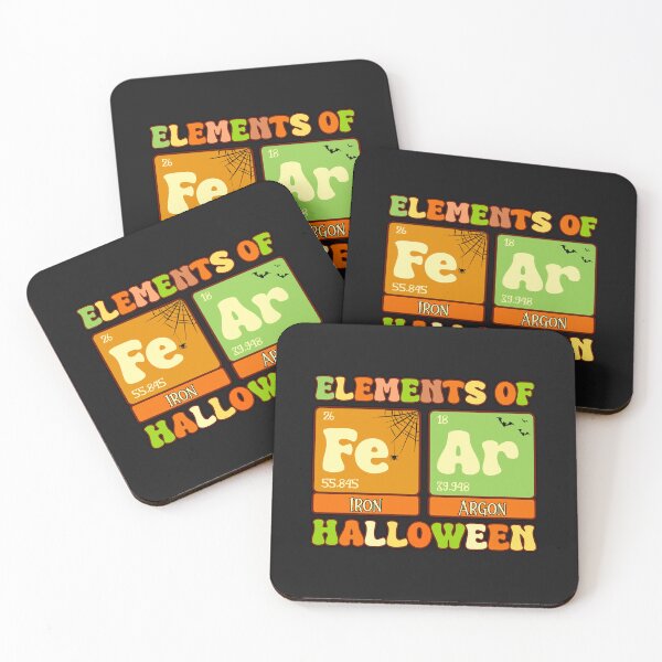 Item preview, Elements of Halloween Fear Funny and Cute Periodic Table Humor designed and sold by JoyOfHopeStore.