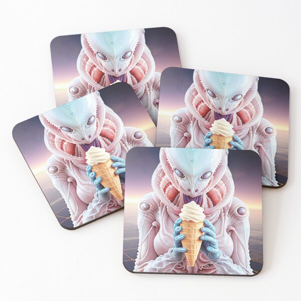 Item preview, Alien with Ice Cream Cone designed and sold by Donovan Harshbarger.
