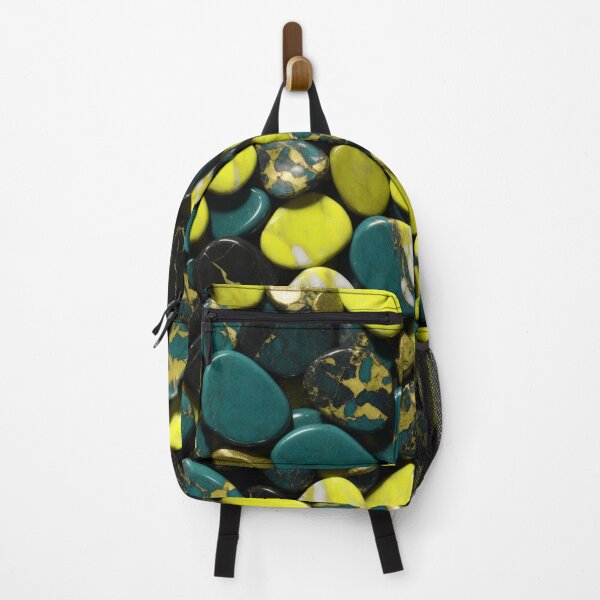 Item preview, Beautiful Smooth Colorful Pebbles Pattern Bright Yellow Teal Marbles designed and sold by Moonsiess.