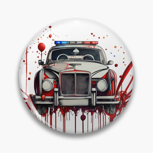 Item preview, Cop Car With Paint Splatters designed and sold by Silver-Lady-Cre.