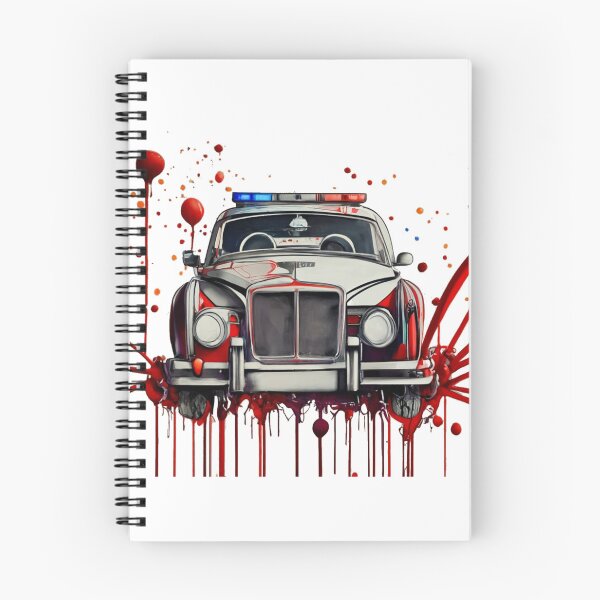 Item preview, Cop Car With Paint Splatters designed and sold by Silver-Lady-Cre.