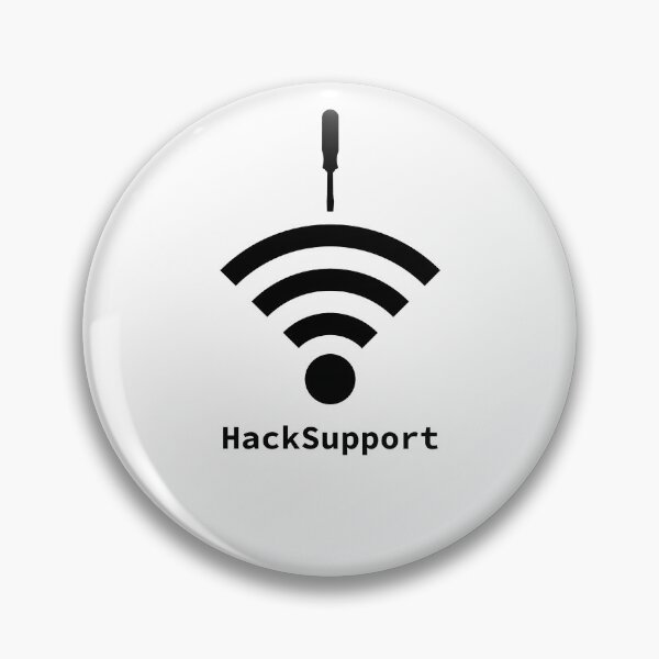 Item preview, Hack-Support: A Cybersecurity Design (Black) designed and sold by McNerdic.