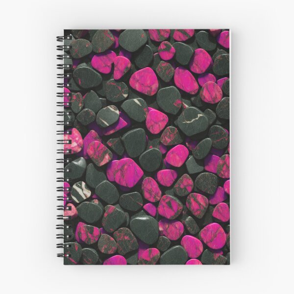 Item preview, Beautiful Smooth Colorful Pebbles Pattern - Pink And Black Marbles designed and sold by Moonsiess.