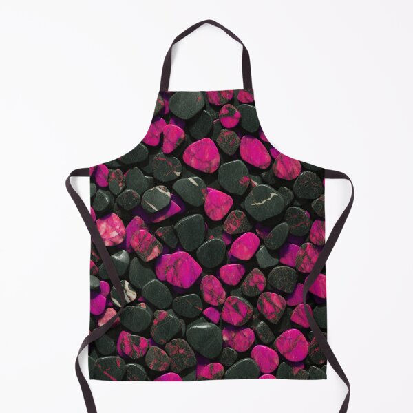 Item preview, Beautiful Smooth Colorful Pebbles Pattern - Pink And Black Marbles designed and sold by Moonsiess.