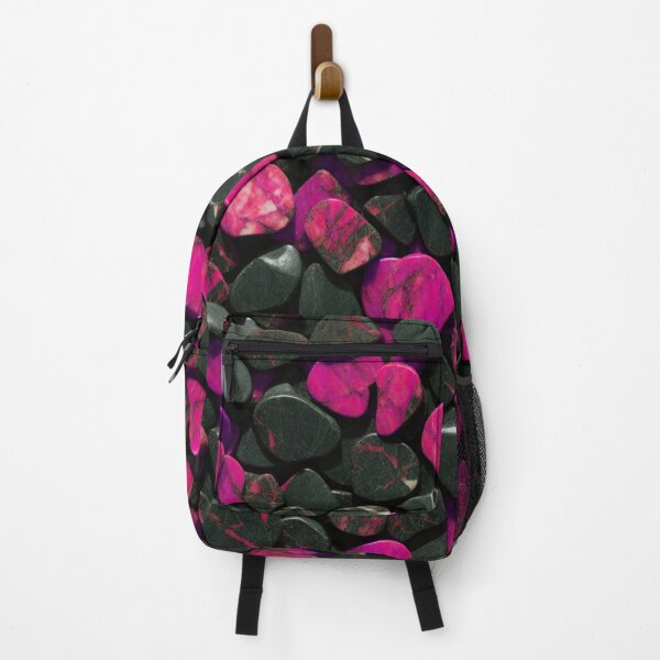 Item preview, Beautiful Smooth Colorful Pebbles Pattern - Pink And Black Marbles designed and sold by Moonsiess.