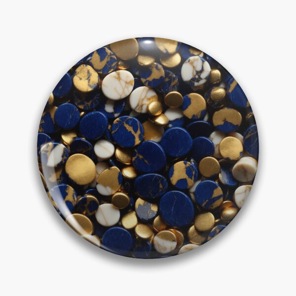 Item preview, Beautiful Smooth Colorful Pebbles Pattern - Blue Teal And Golden Marbles designed and sold by Moonsiess.