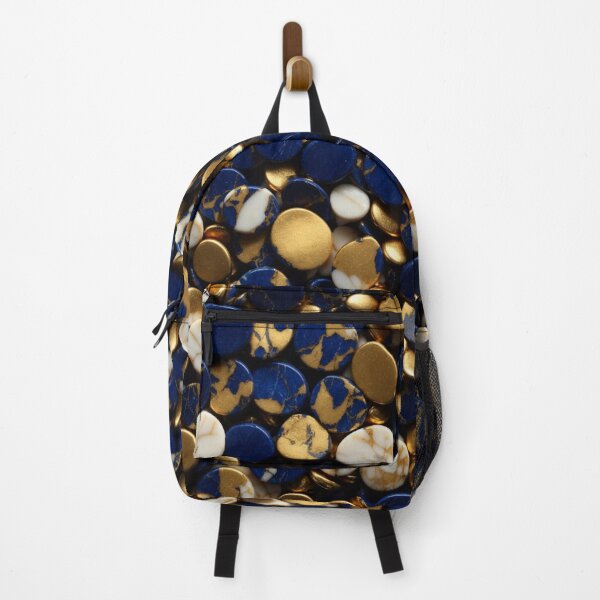 Item preview, Beautiful Smooth Colorful Pebbles Pattern - Blue Teal And Golden Marbles designed and sold by Moonsiess.