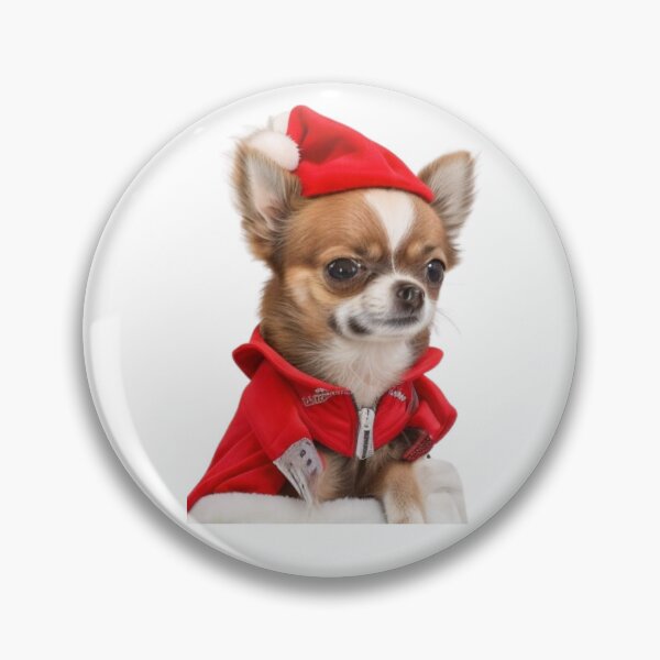 Item preview, Cute Chihuahua Santa.  Merry Christmas designed and sold by Debsgiftware Ward.