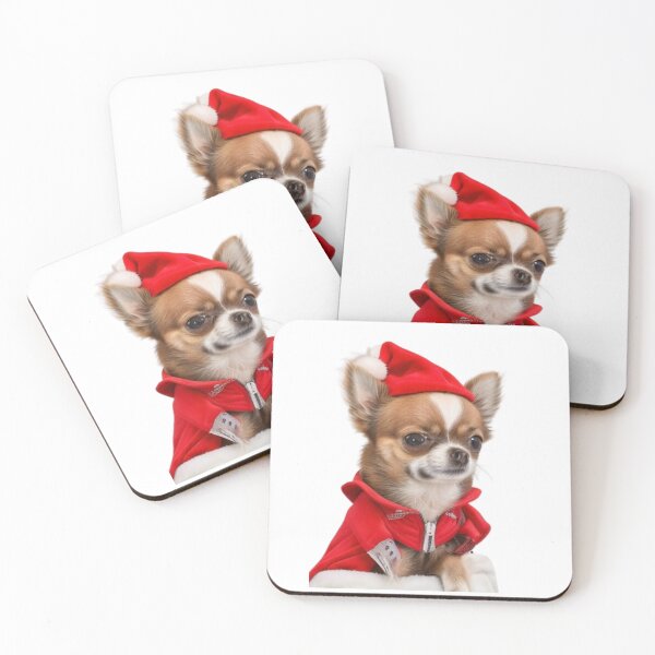 Item preview, Cute Chihuahua Santa.  Merry Christmas designed and sold by Debsgiftware Ward.